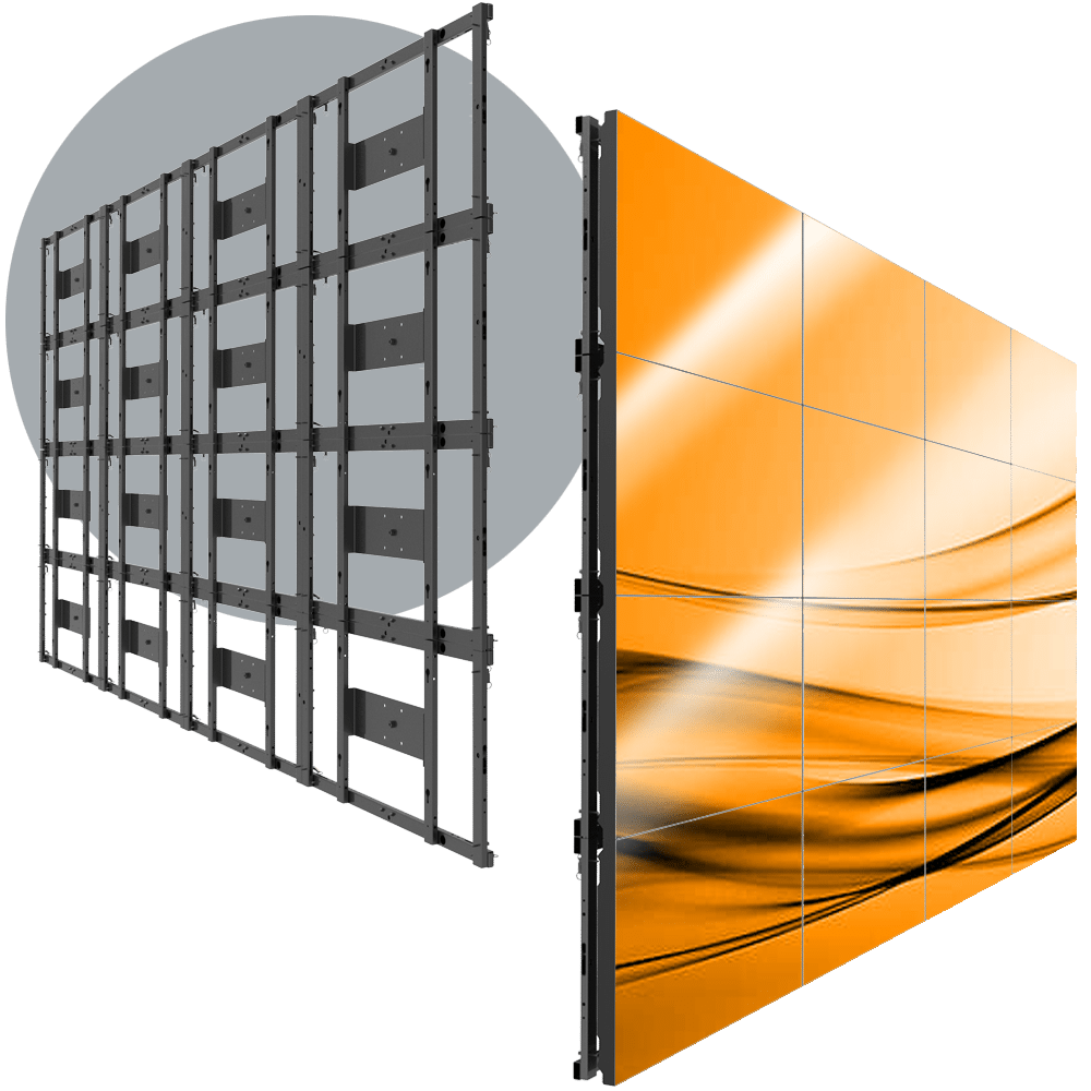 MVFS 4X4 Modular 4X4 LCD Wall Mount