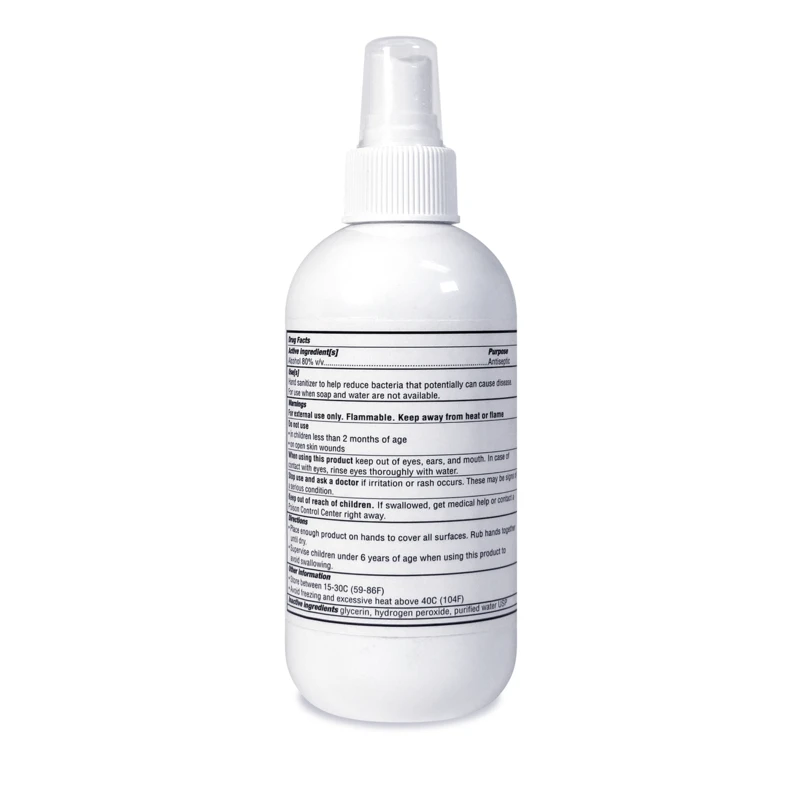 Hand Sanitizer (Alcohol Antiseptic 80%) 8-oz. Spray Bottle (6/case)