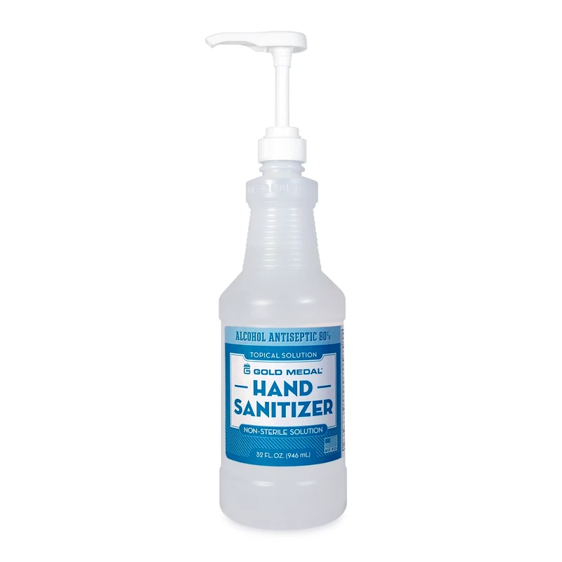 Hand Sanitizer (Alcohol Antiseptic 80%) Quart Bottle (12/case)